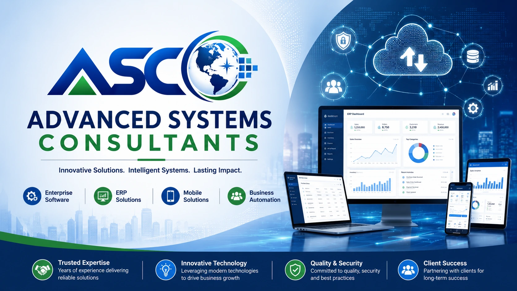 Advanced Systems Consultants — enterprise software, ERP solutions, mobile solutions and business automation